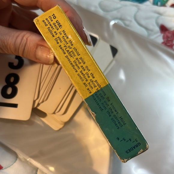 Fairchild Multiplication Flash Card Set Vintage Cards  Times Tables 40s 50s - Picture 3 of 11